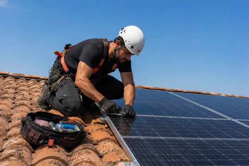 Maintenance et monitoring de panneaux solaires à Montagne
