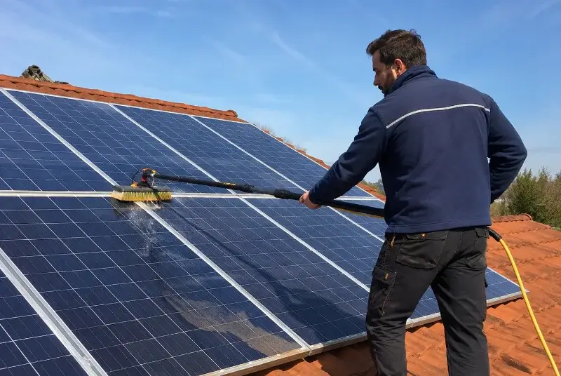 Nettoyage et entretien de panneaux solaires à Montagne